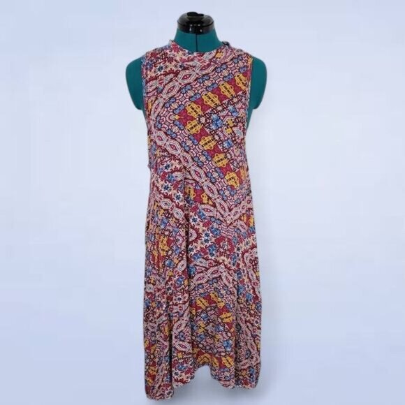 Maeve x Anthropologie Lilt Print Swing Dress - Size Large - Picture 2 of 10